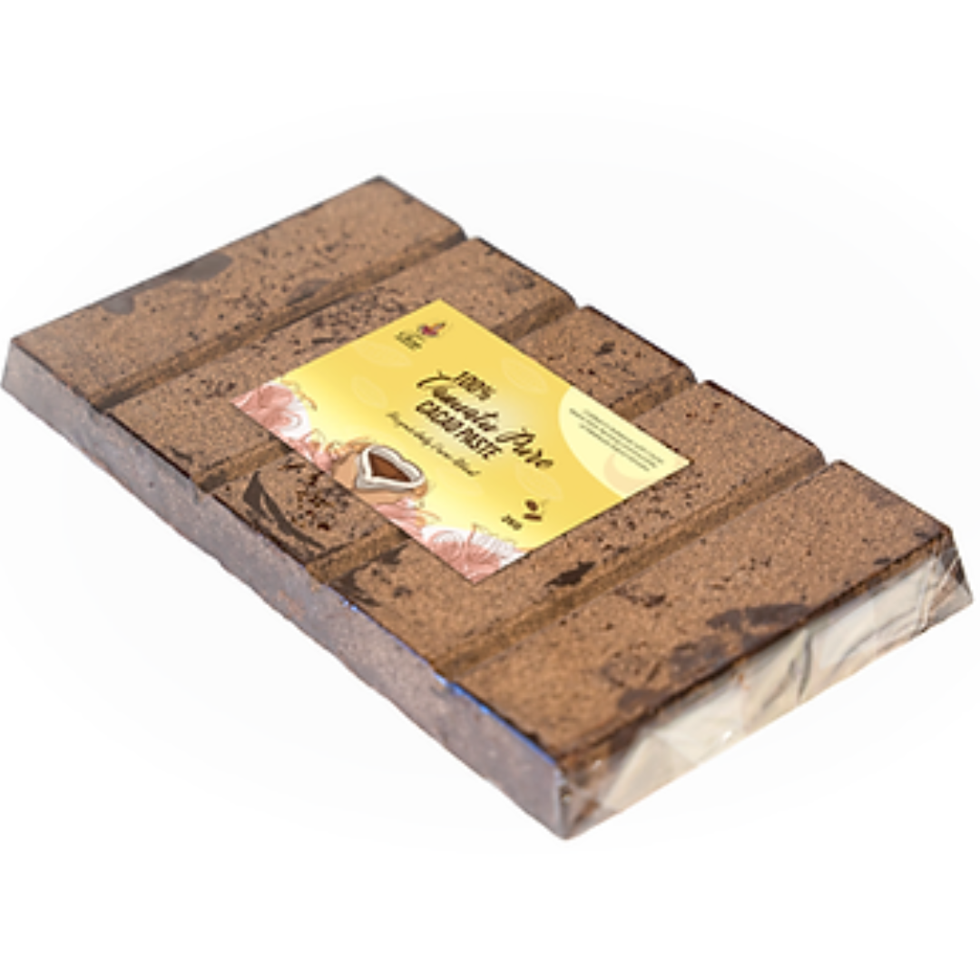 A block of raw 100% Pure Vanuatu Island Cacao Paste